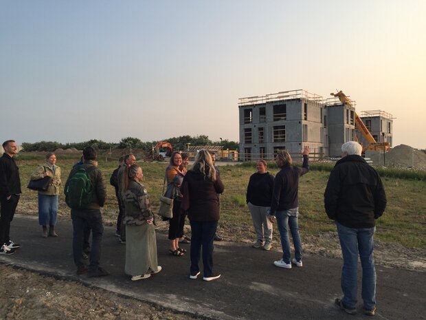 Vingevandring ved Innovaters byggeri ved Vinge Station. Foto: Frederikssund Kommune.