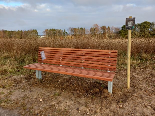 Den enkle bænk, der er udvalgt til testen