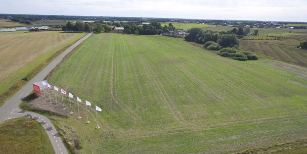 Grunden hvor Ikano-Bolig skal opføre deres boliger. Foto: Frederikssund Kommune.