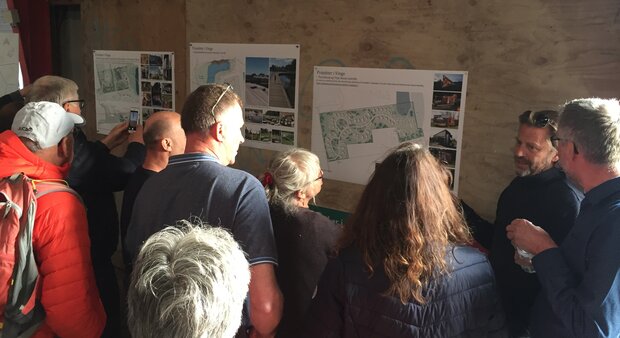 Der var stor interesse for at høre mere om lokalplanen for tinyhouseområdet. Foto: Frederikssund Kommune.