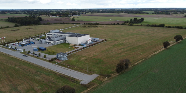 Erhvervsgrund ved Siliciumvej i Vinge. Foto: Frederikssund Kommune.