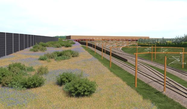 Illustration af det nye DSB-værksted