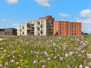 Boliger i Vinge C med blomstermark foran