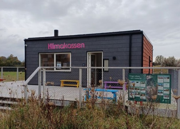 Klimakassen ved Vinge Station